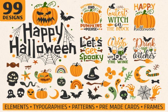 Download Halloween Graphics Bundle SVG, PNG, EPS - Halloween graphics Collection