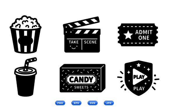 Download Cinema Snack Icon Set - Snack Collection