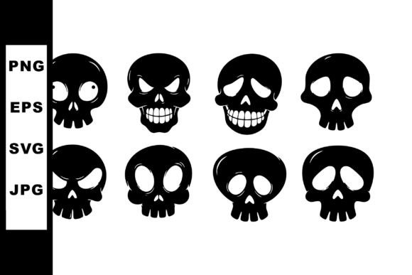 Download Collection of Black Skull Icons with Var - Skull icons Collection