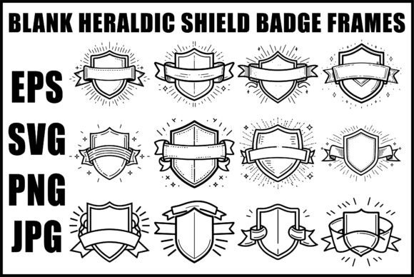 Download Black Heraldic Shield Sword SVG - Premium Resources